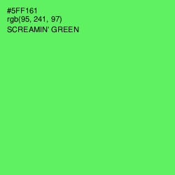 #5FF161 - Screamin' Green Color Image