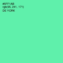 #5FF1AB - De York Color Image