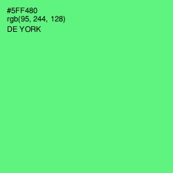 #5FF480 - De York Color Image