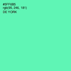 #5FF6B5 - De York Color Image
