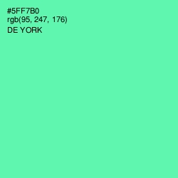 #5FF7B0 - De York Color Image