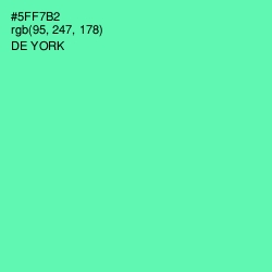 #5FF7B2 - De York Color Image