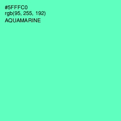 #5FFFC0 - Aquamarine Color Image