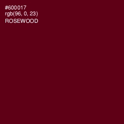 #600017 - Rosewood Color Image