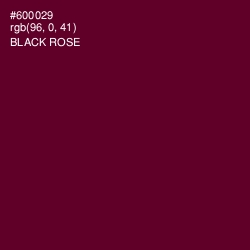 #600029 - Black Rose Color Image