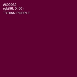 #600032 - Tyrian Purple Color Image