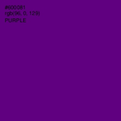 #600081 - Purple Color Image