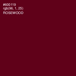 #600119 - Rosewood Color Image