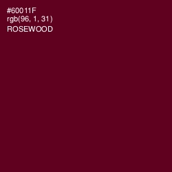 #60011F - Rosewood Color Image