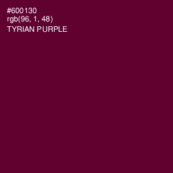 #600130 - Tyrian Purple Color Image