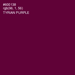 #600138 - Tyrian Purple Color Image