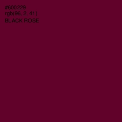 #600229 - Black Rose Color Image