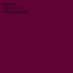 #600236 - Tyrian Purple Color Image