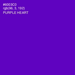 #6003C0 - Purple Heart Color Image