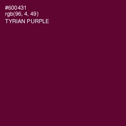 #600431 - Tyrian Purple Color Image