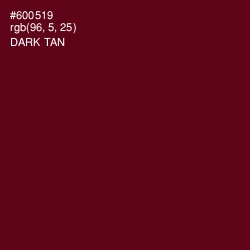 #600519 - Dark Tan Color Image