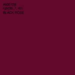 #60072B - Black Rose Color Image