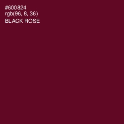 #600824 - Black Rose Color Image