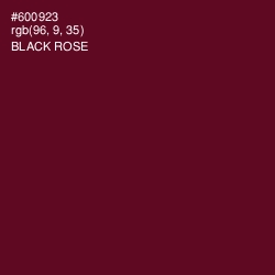#600923 - Black Rose Color Image