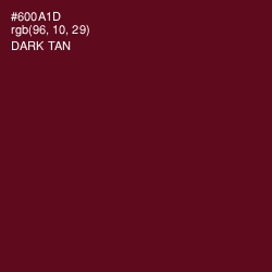#600A1D - Dark Tan Color Image