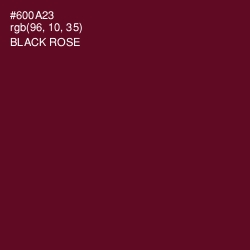 #600A23 - Black Rose Color Image