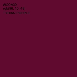 #600A30 - Tyrian Purple Color Image