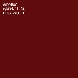 #600B0C - Rosewood Color Image