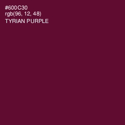 #600C30 - Tyrian Purple Color Image