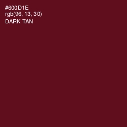 #600D1E - Dark Tan Color Image