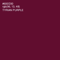 #600D30 - Tyrian Purple Color Image