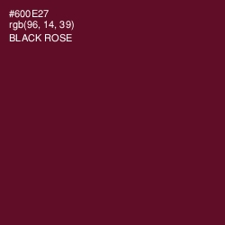 #600E27 - Black Rose Color Image