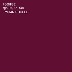 #600F32 - Tyrian Purple Color Image