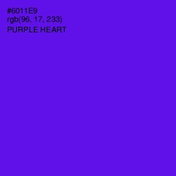 #6011E9 - Purple Heart Color Image