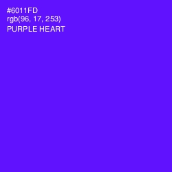 #6011FD - Purple Heart Color Image