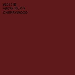 #60191B - Cherrywood Color Image