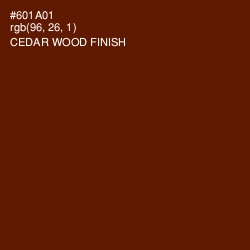 #601A01 - Cedar Wood Finish Color Image