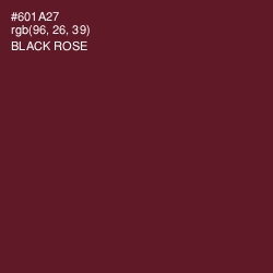 #601A27 - Black Rose Color Image