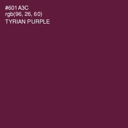 #601A3C - Tyrian Purple Color Image