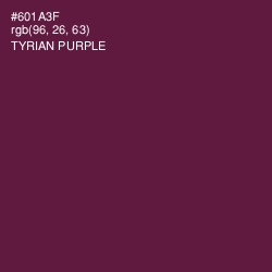 #601A3F - Tyrian Purple Color Image