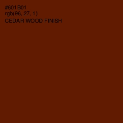 #601B01 - Cedar Wood Finish Color Image