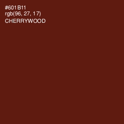 #601B11 - Cherrywood Color Image