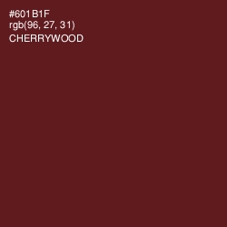 #601B1F - Cherrywood Color Image