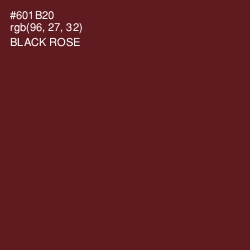 #601B20 - Black Rose Color Image