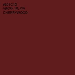 #601C1D - Cherrywood Color Image