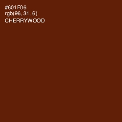 #601F06 - Cherrywood Color Image