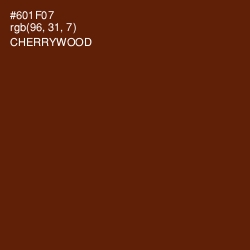 #601F07 - Cherrywood Color Image