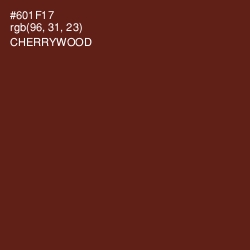 #601F17 - Cherrywood Color Image