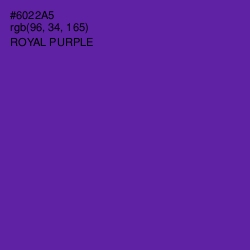 #6022A5 - Royal Purple Color Image