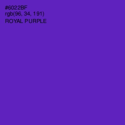 #6022BF - Royal Purple Color Image