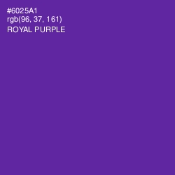 #6025A1 - Royal Purple Color Image